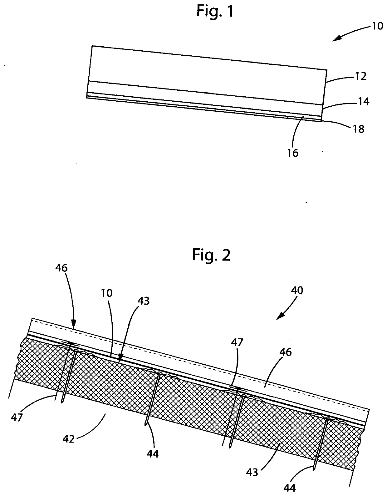 Permeable water-resistive sloped roof underlayment/air barrier