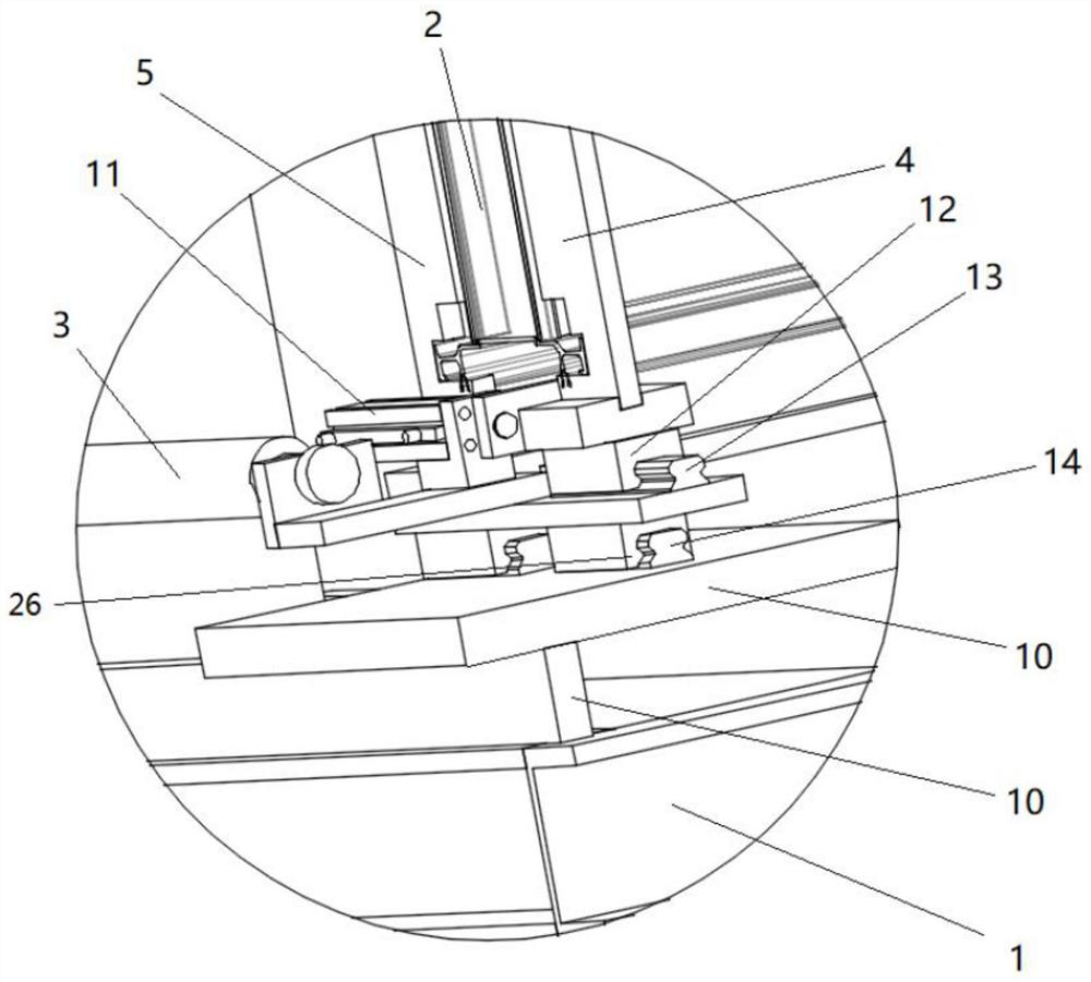 A sound barrier main girder keel riveting assembly device