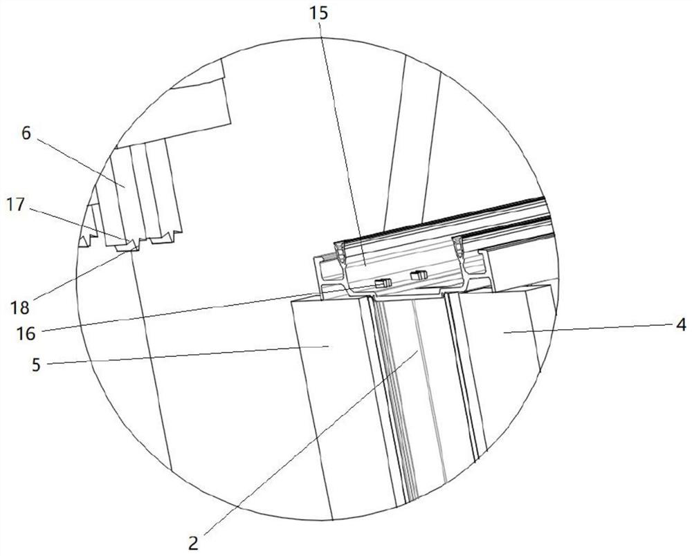 A sound barrier main girder keel riveting assembly device