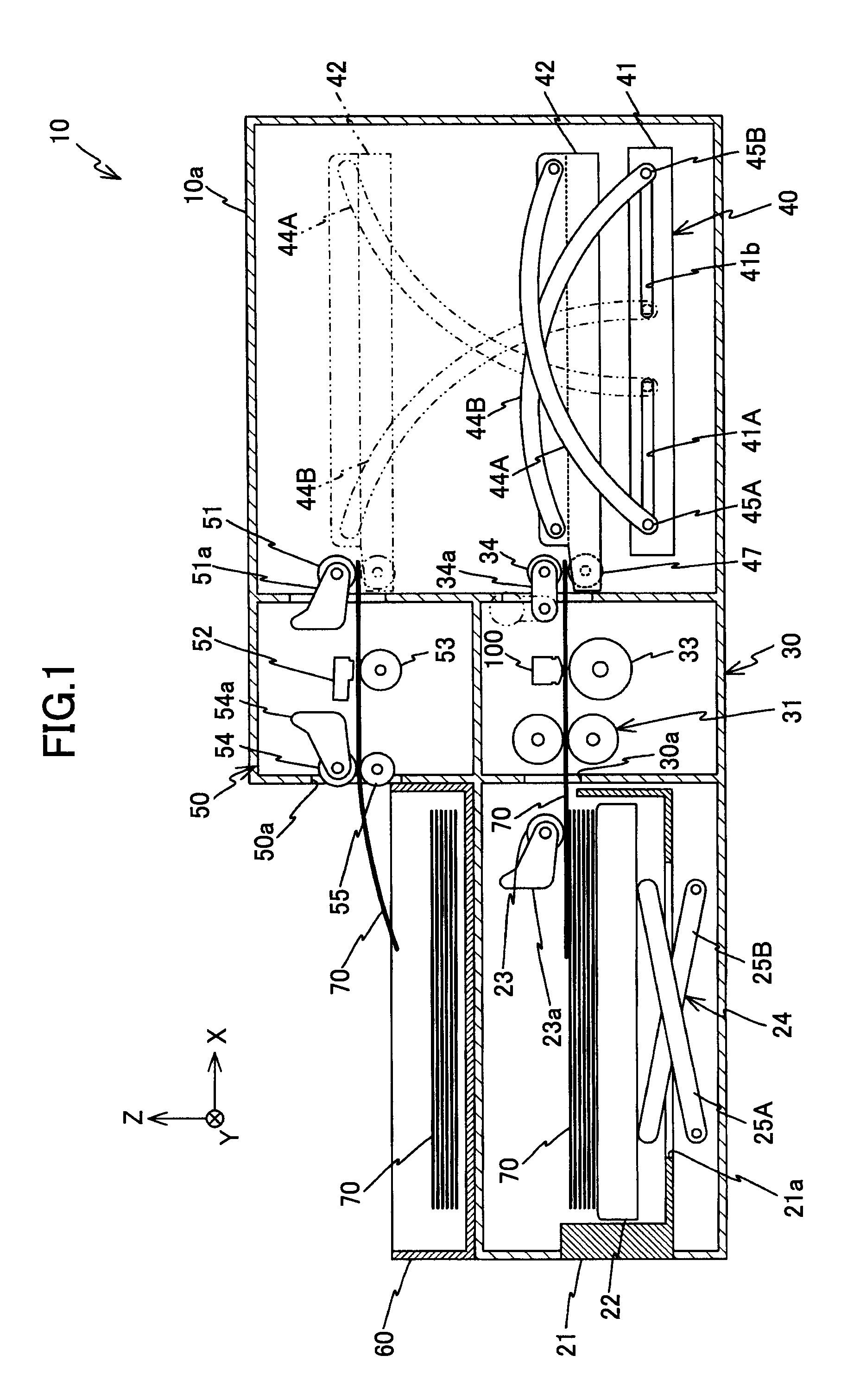 Heating device, erasing device, information recording and erasing device, and transfer device