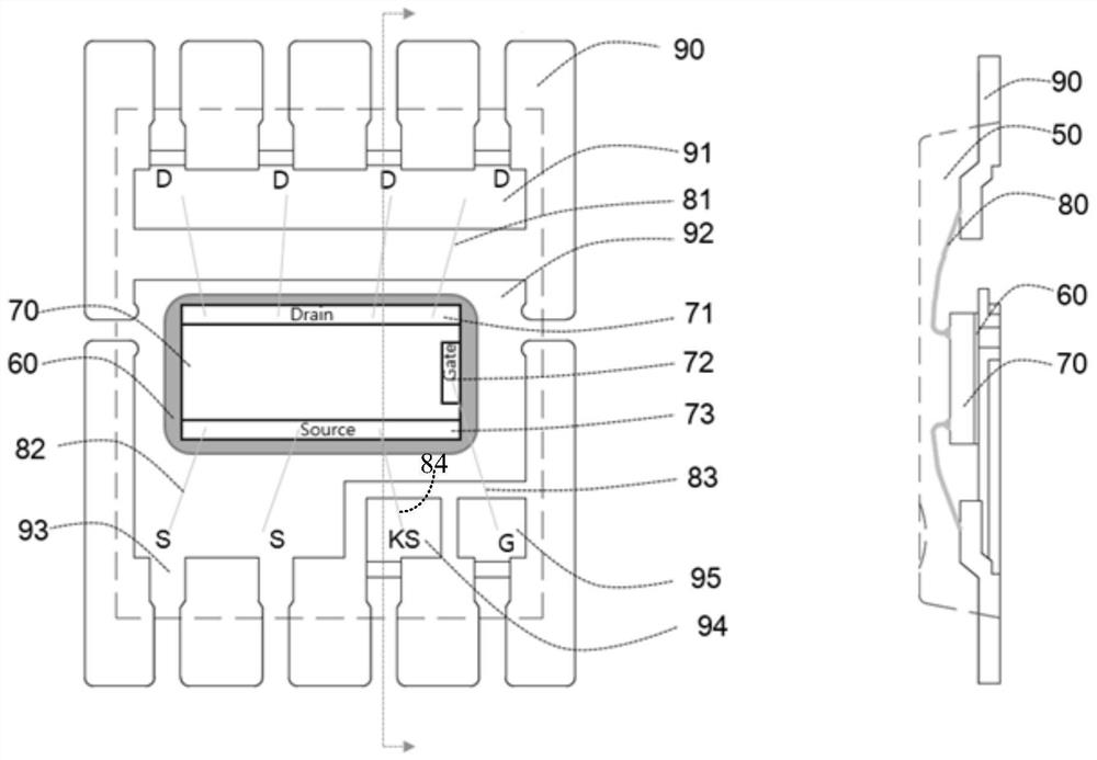 Packaging structure and packaging method of gallium nitride HEMT