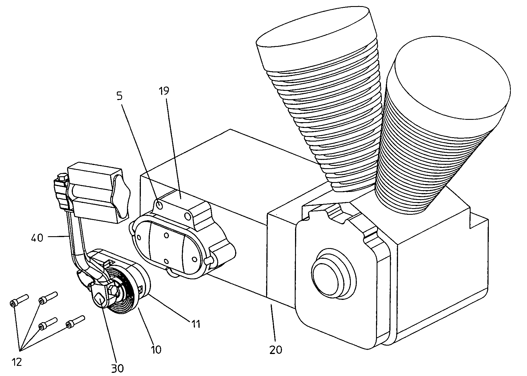 Foot operated electric starter modification kit