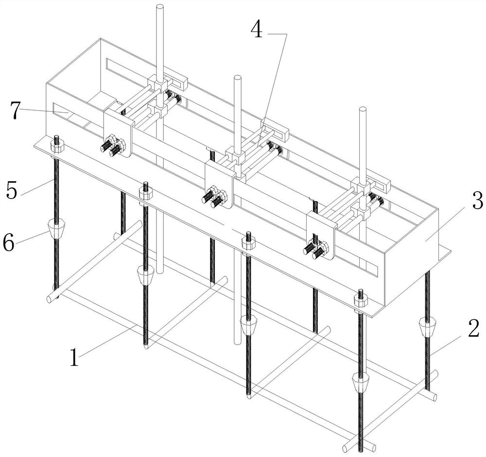 Positioning device and construction method for reserved sleeve inserting ribs in the transfer layer of prefabricated buildings