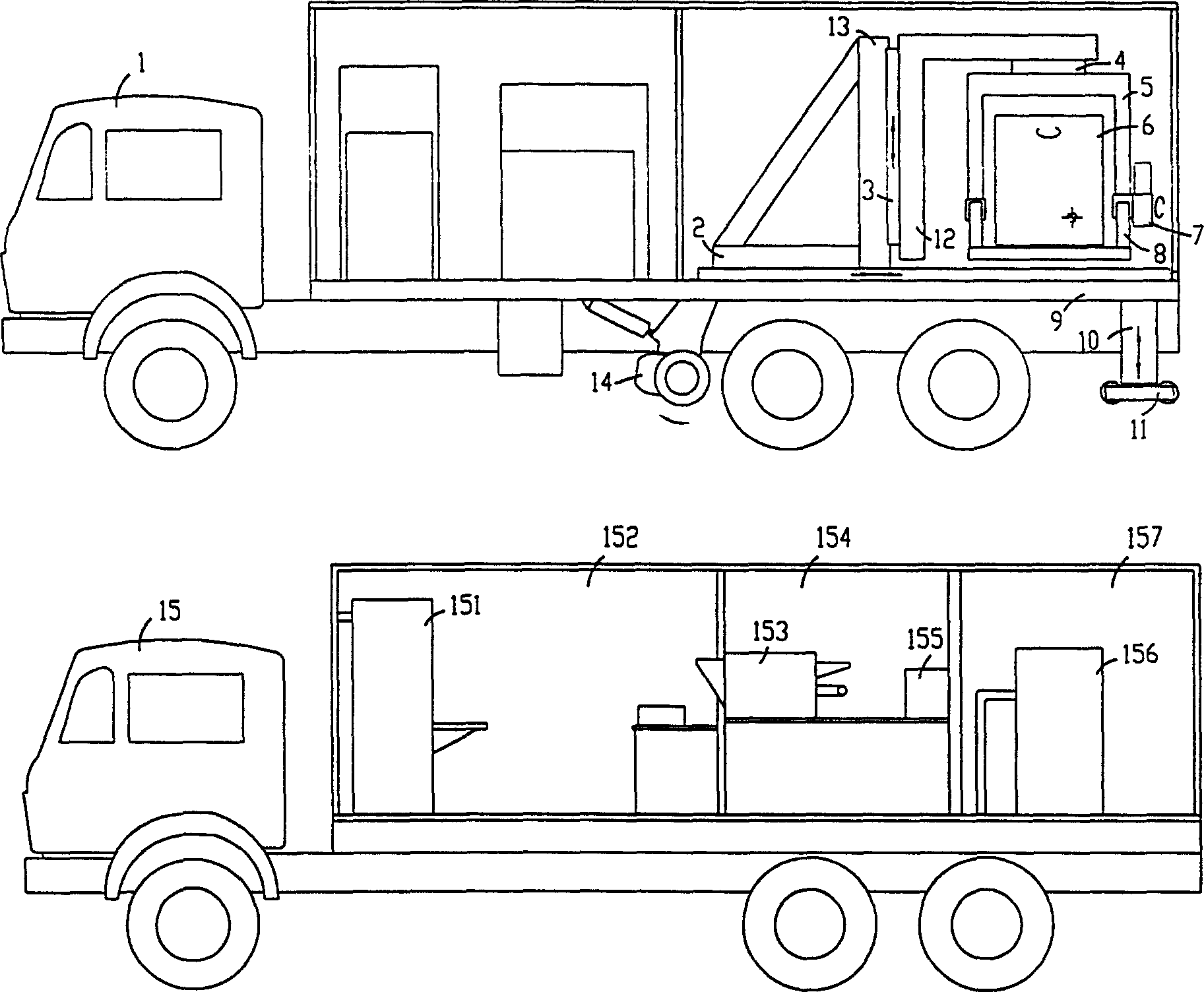 Mechanical vehicle ray camera testing systems