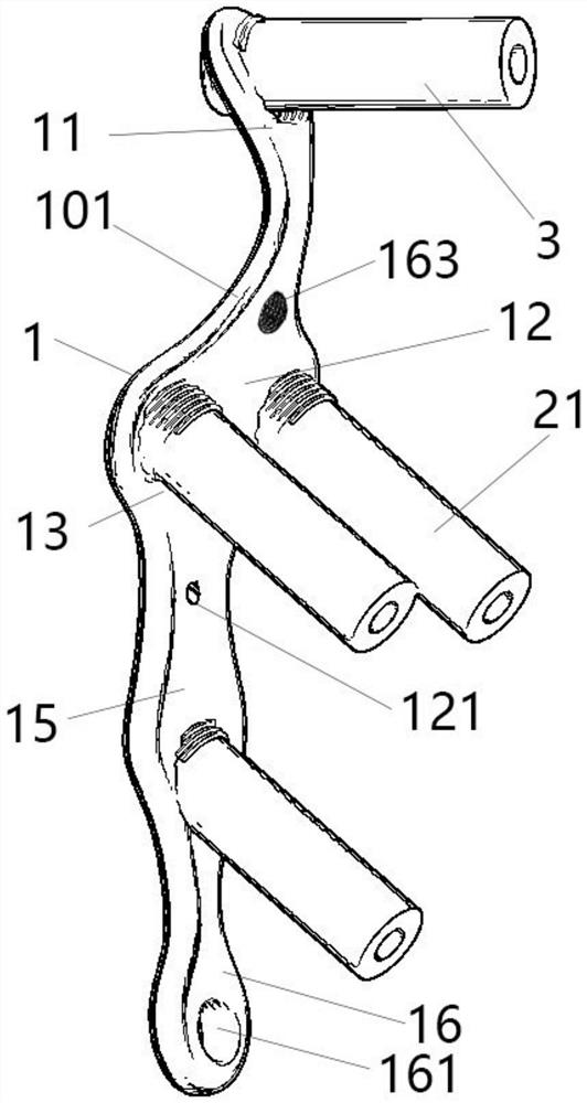 Plum blossom guide steel plate for femoral neck fracture