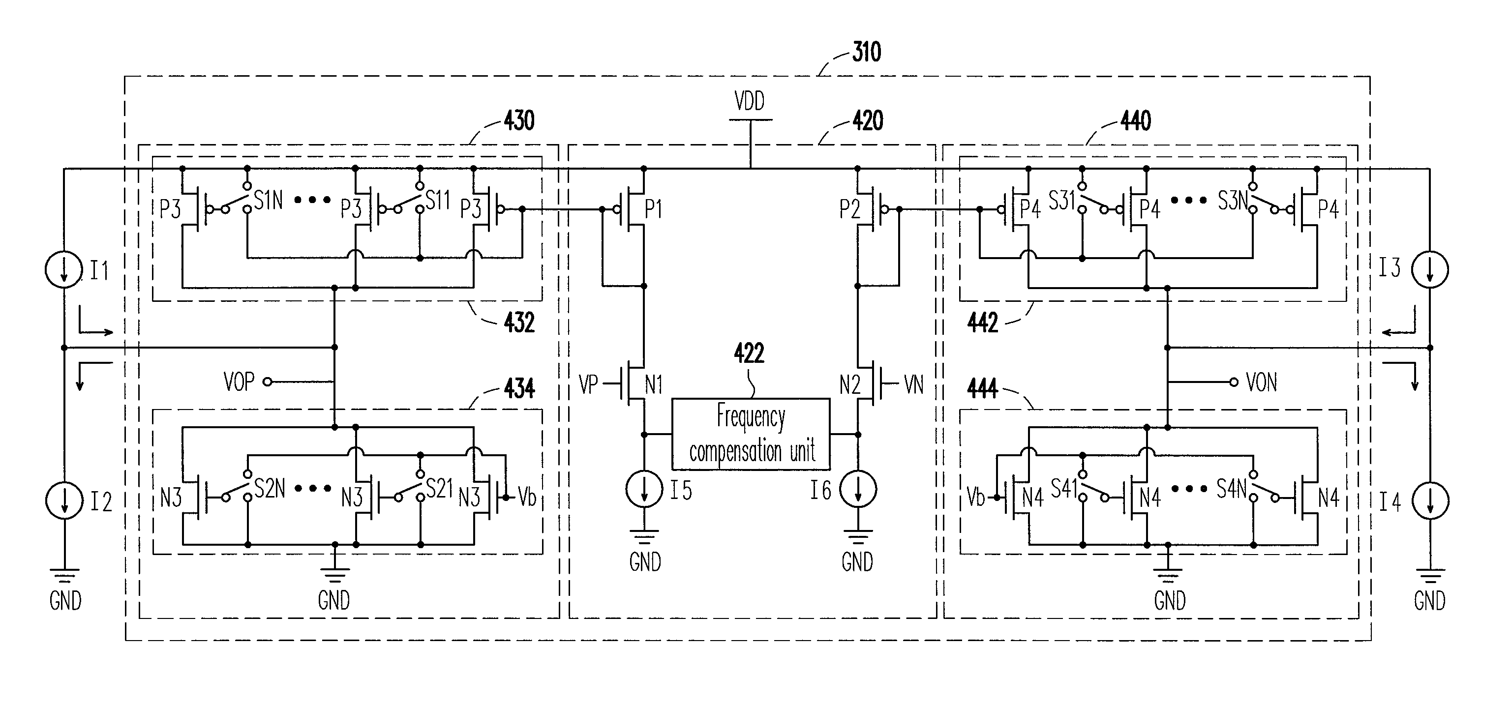 Differential offset calibration circuit