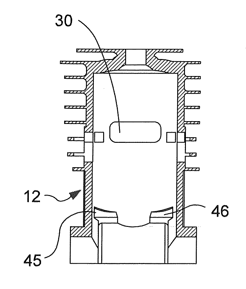 Two-stroke engine emission control