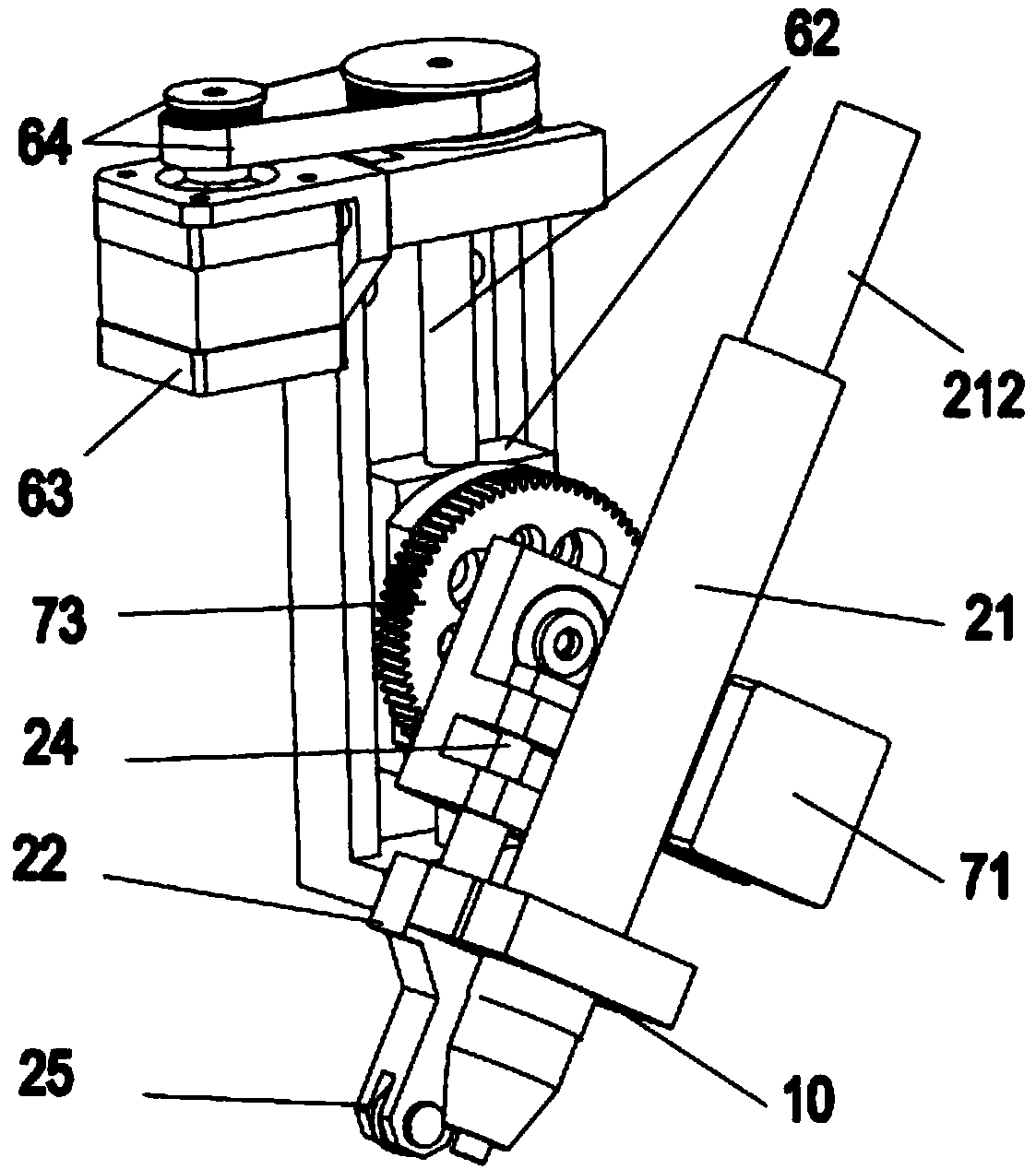 Arrayed nail engraving equipment used for wood pile column or plate