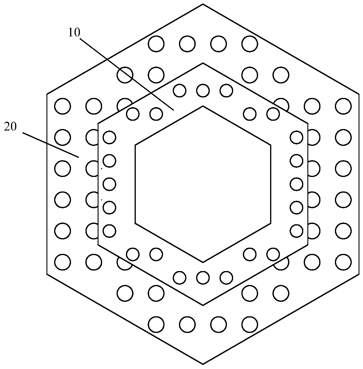 Hierarchical origami-shaped automobile collision energy-absorbing structure