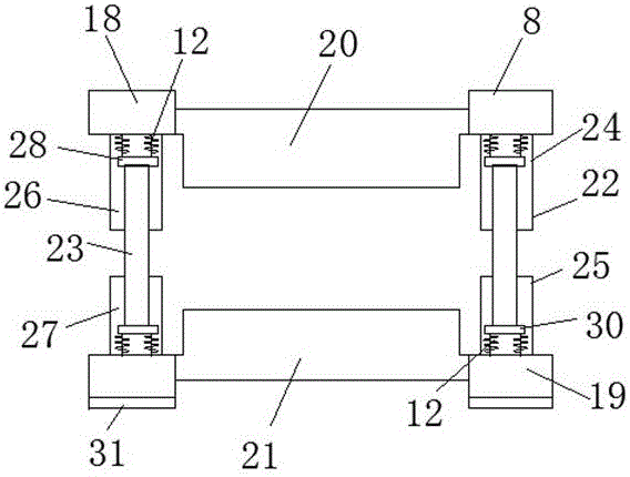 Automatic fluidized bed suspension material bin cleaning device