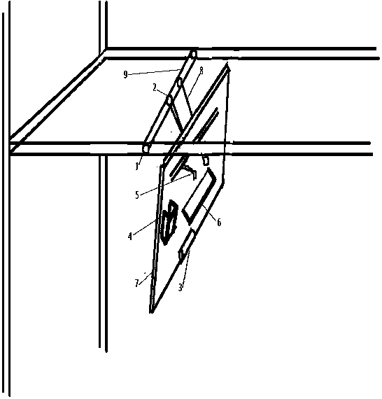 Suspension type multifunctional small table