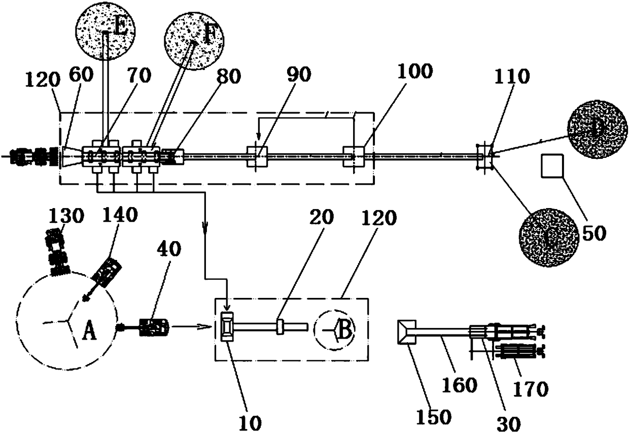 Separation device for mixed construction waste and separation method thereof