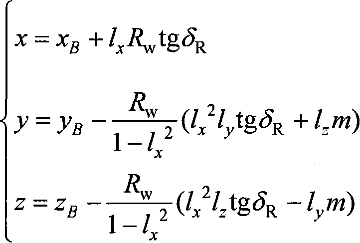 Method for describing railway wheeltrack spacing dynamic connecting state