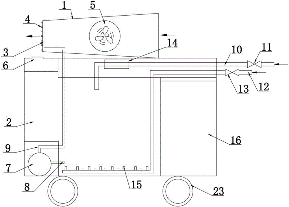 Blasting fume removing device