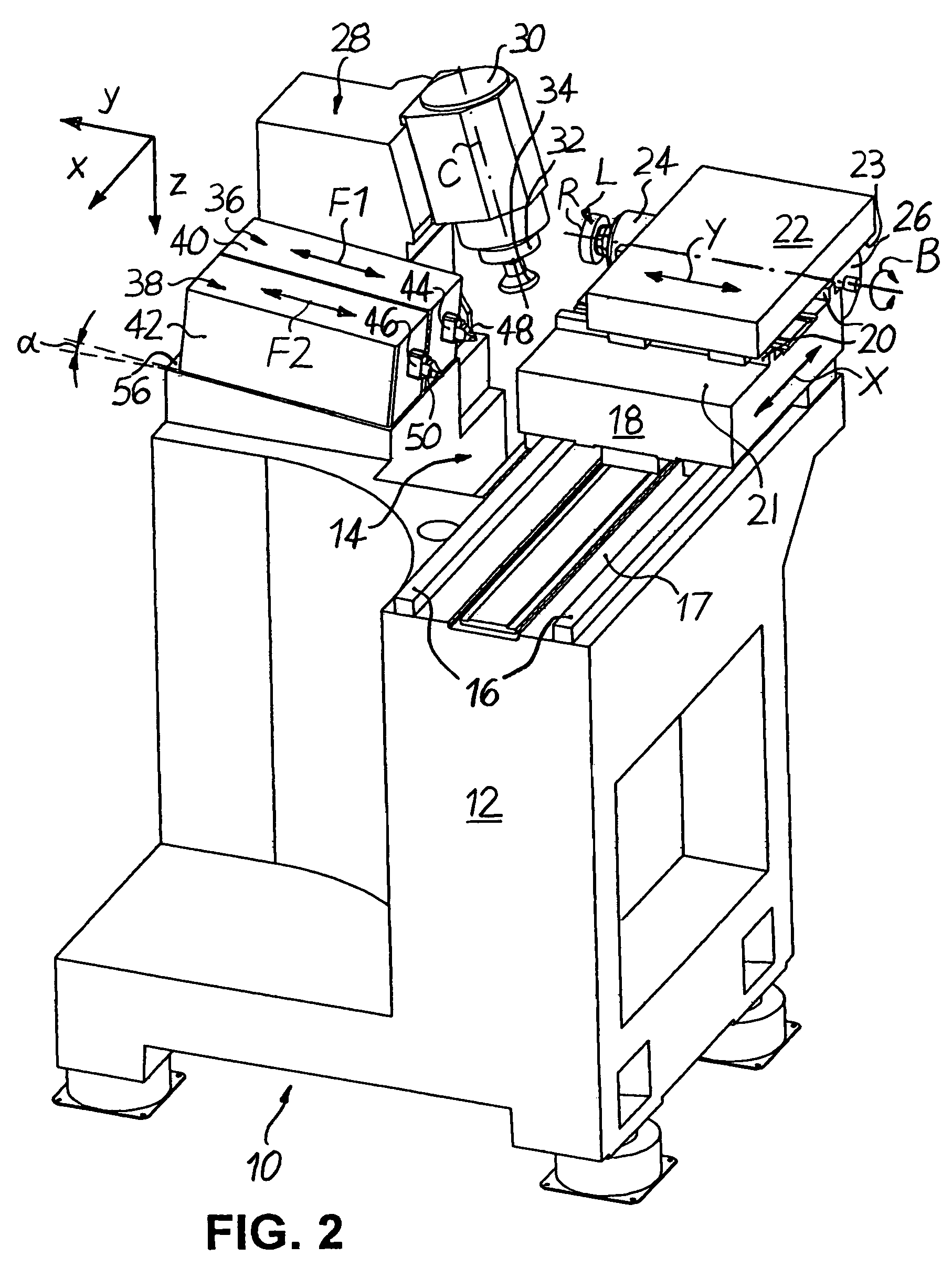 Machine for machining optical workpieces, in particular plastic spectacle lenses