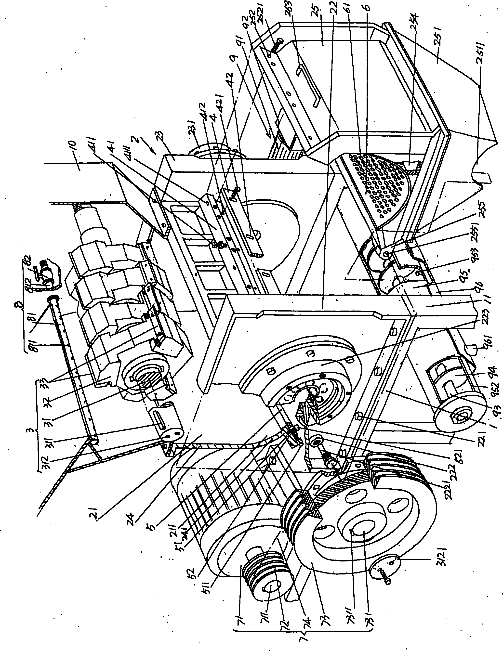 Cleaning type high-strength plastic grinder