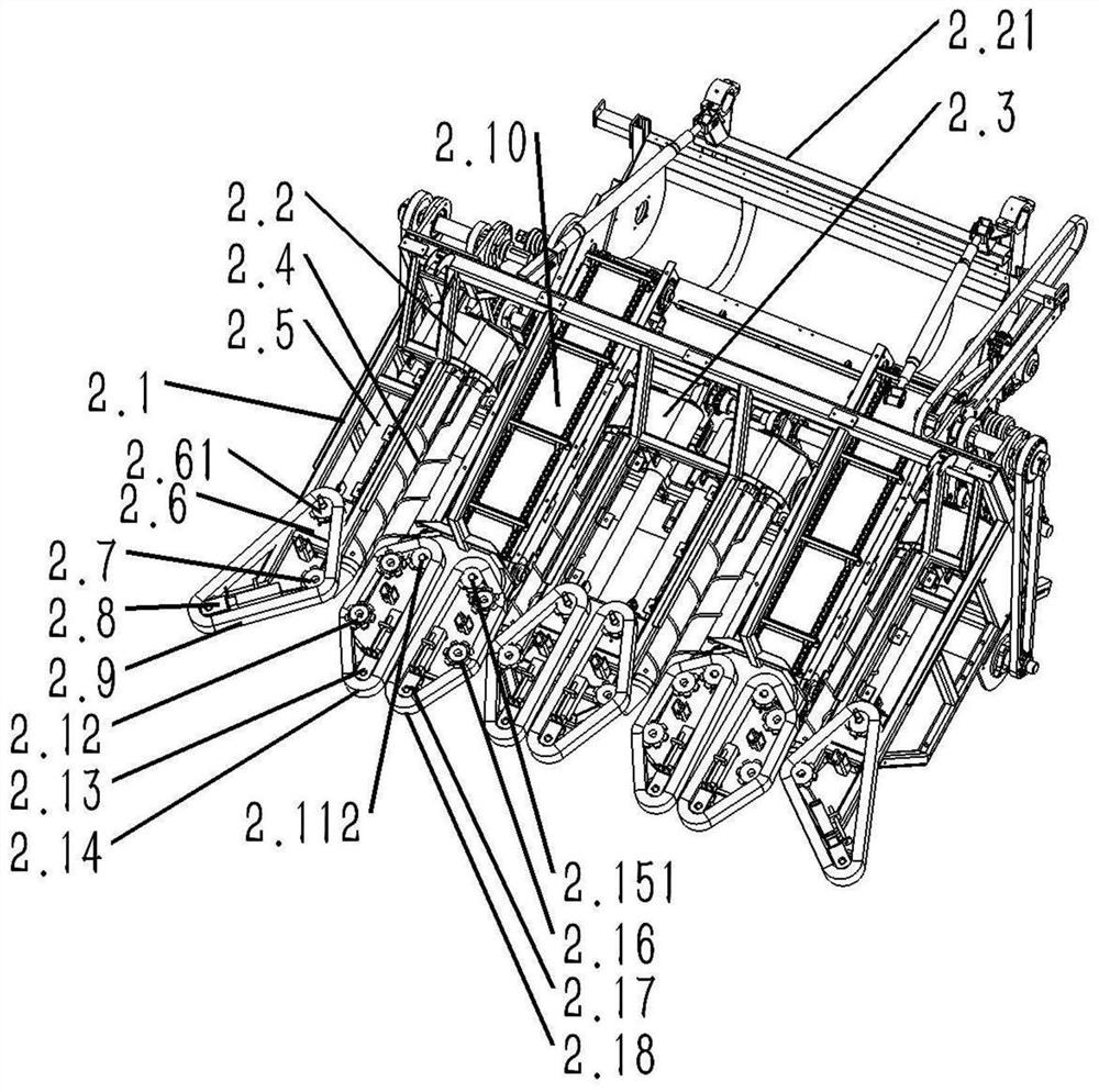 Harvester with hydraulic travelling system