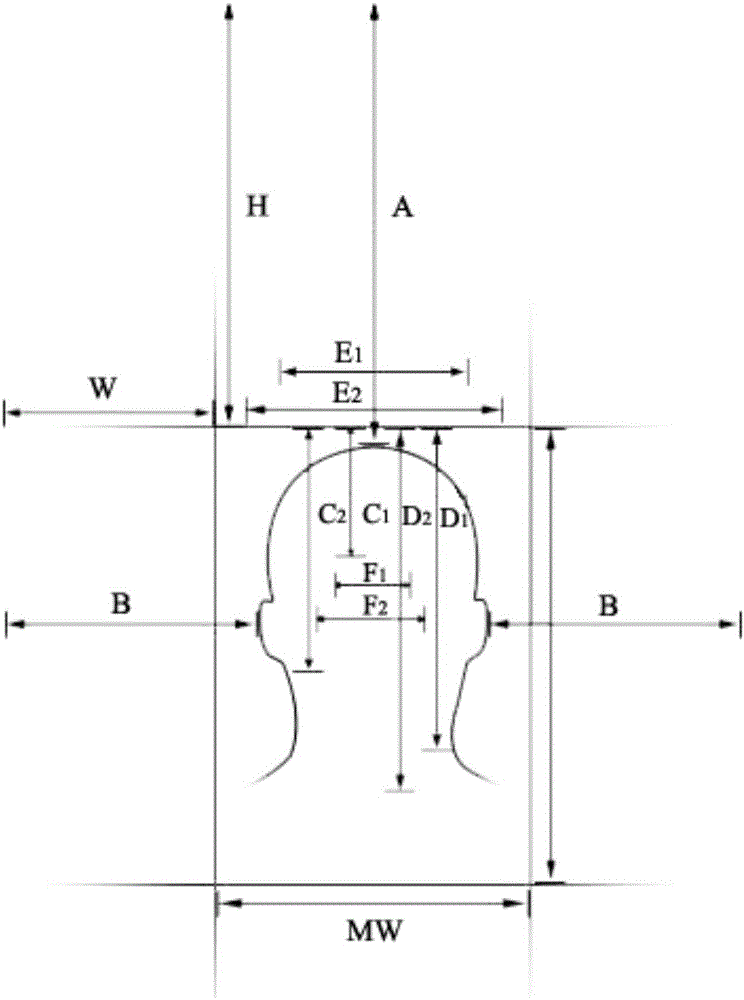 Identification photo camera capable of performing human image posture photography prompting and human image posture detection method