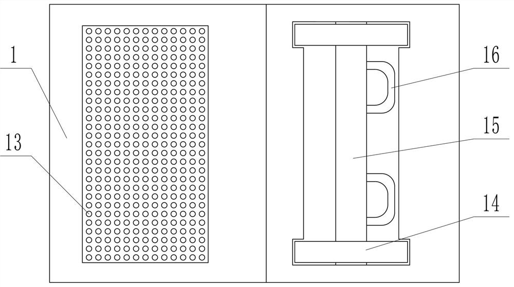 A dust removal device for the production of new energy solar panels