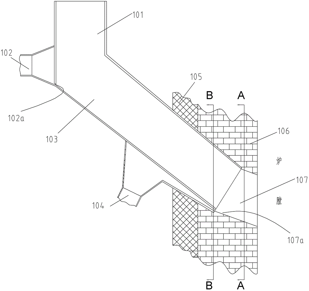 Blanking port integrated blanking device for biomass fuel circulating fluidized bed boiler