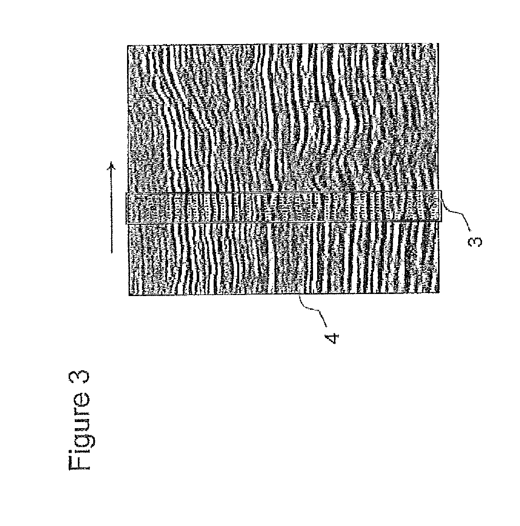 Method for hierarchical determination of coherent events in a seismic image