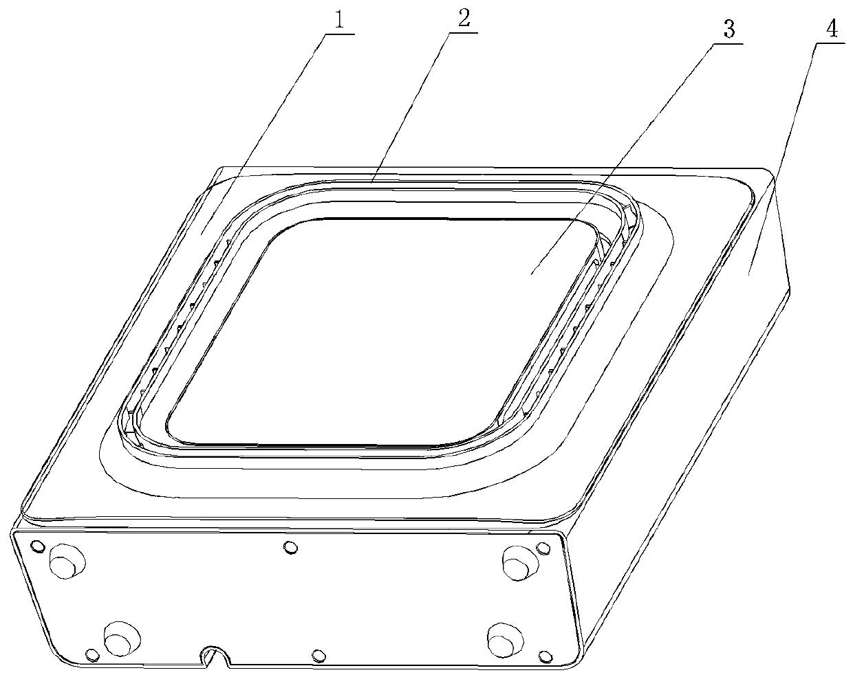 Effective region maximized illumination and wind outtake combined electric appliance device