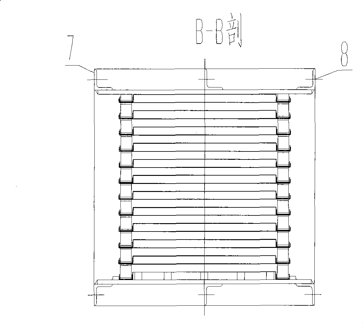 Non-welded plate type heat exchanger