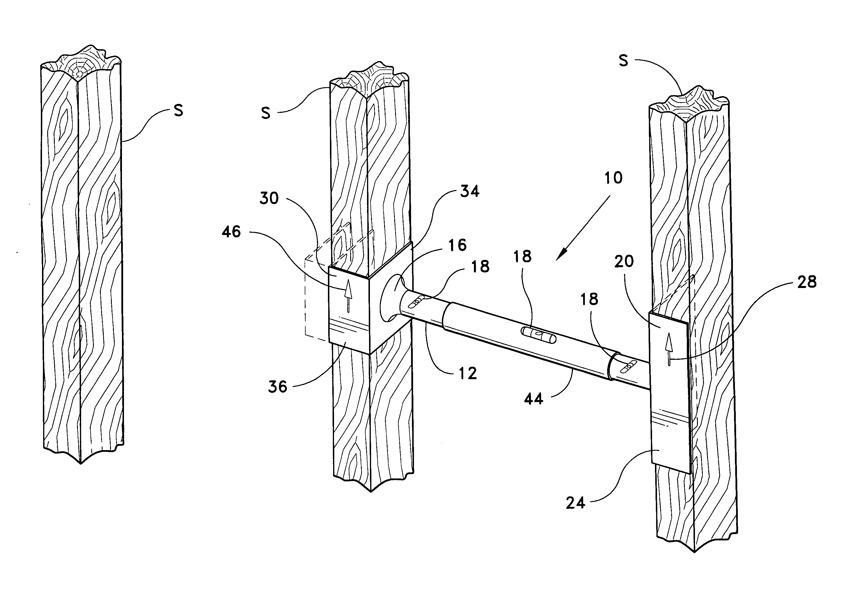 Stud framing brace