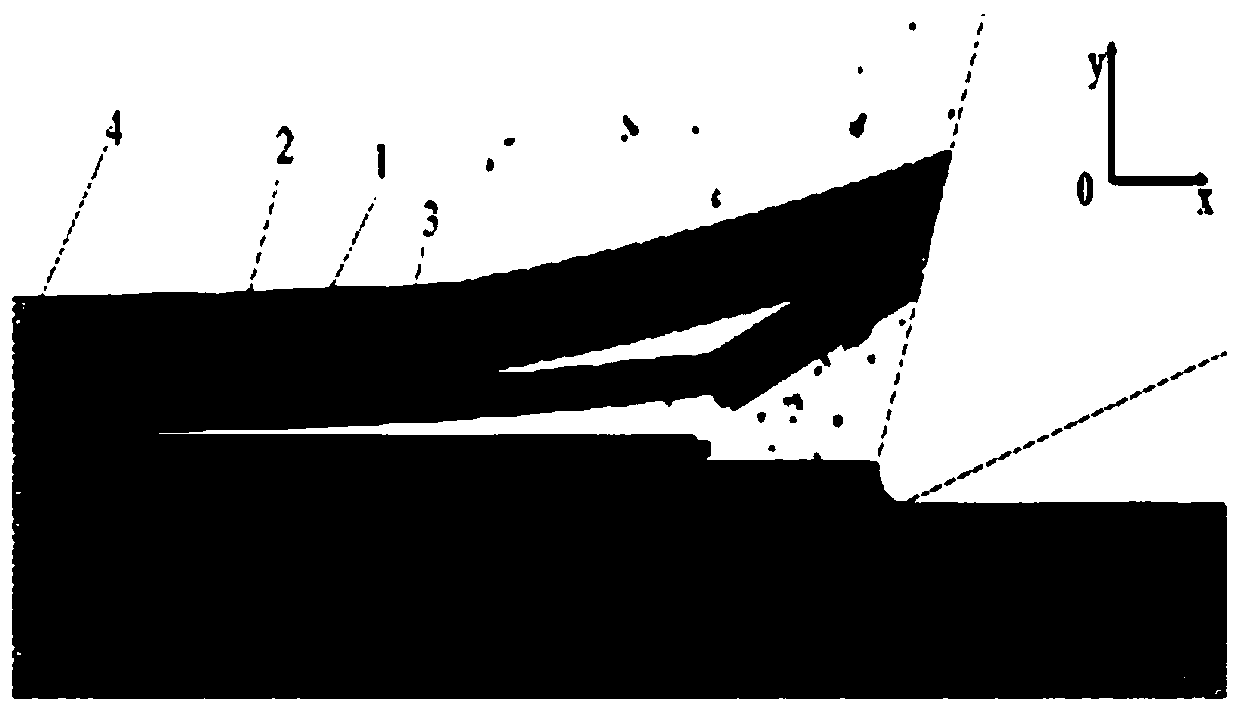 Mesoscopic simulation modeling method of carbon fiber composite material removal process