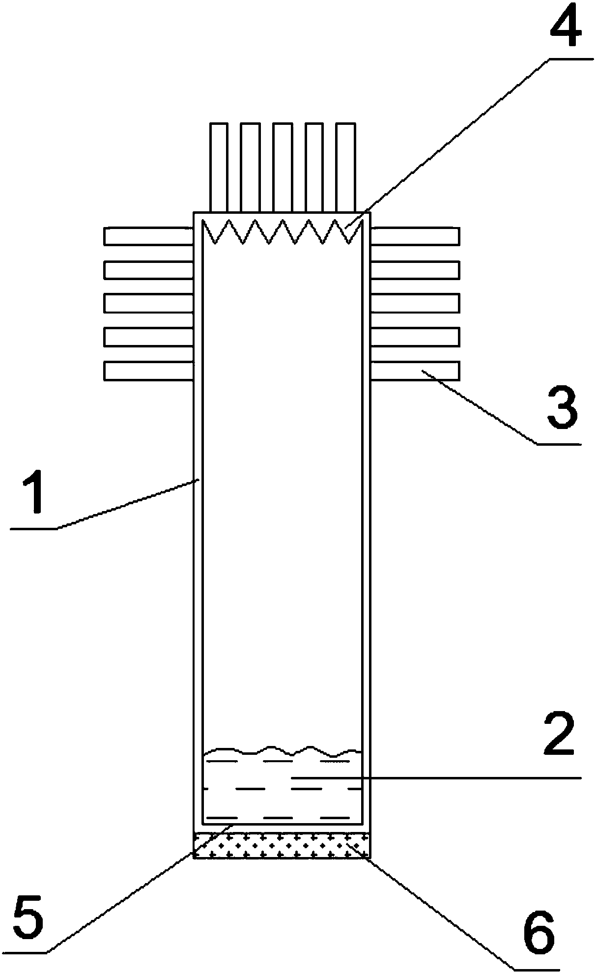 Preparation of a high-efficiency phase-change coating with non-uniform wettability and its gravity heat pipe device