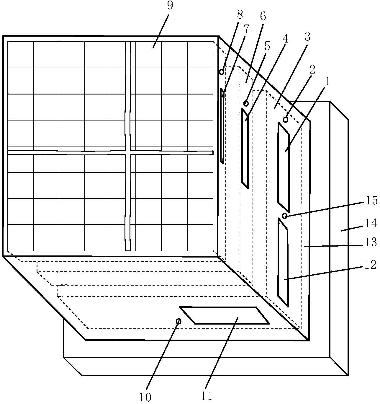 Wide-illuminance panchromatic imaging detection chip