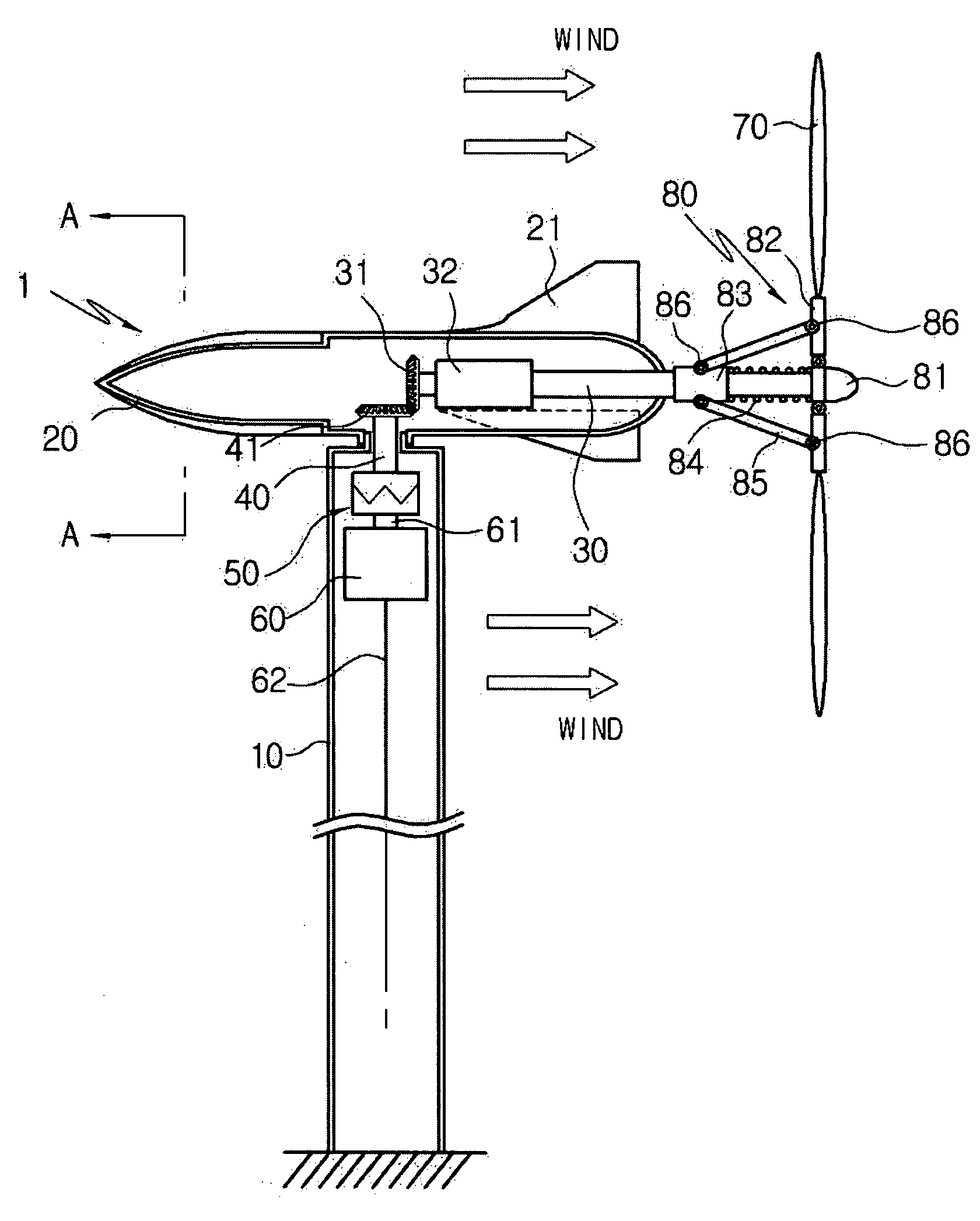 Wind driven power generating system