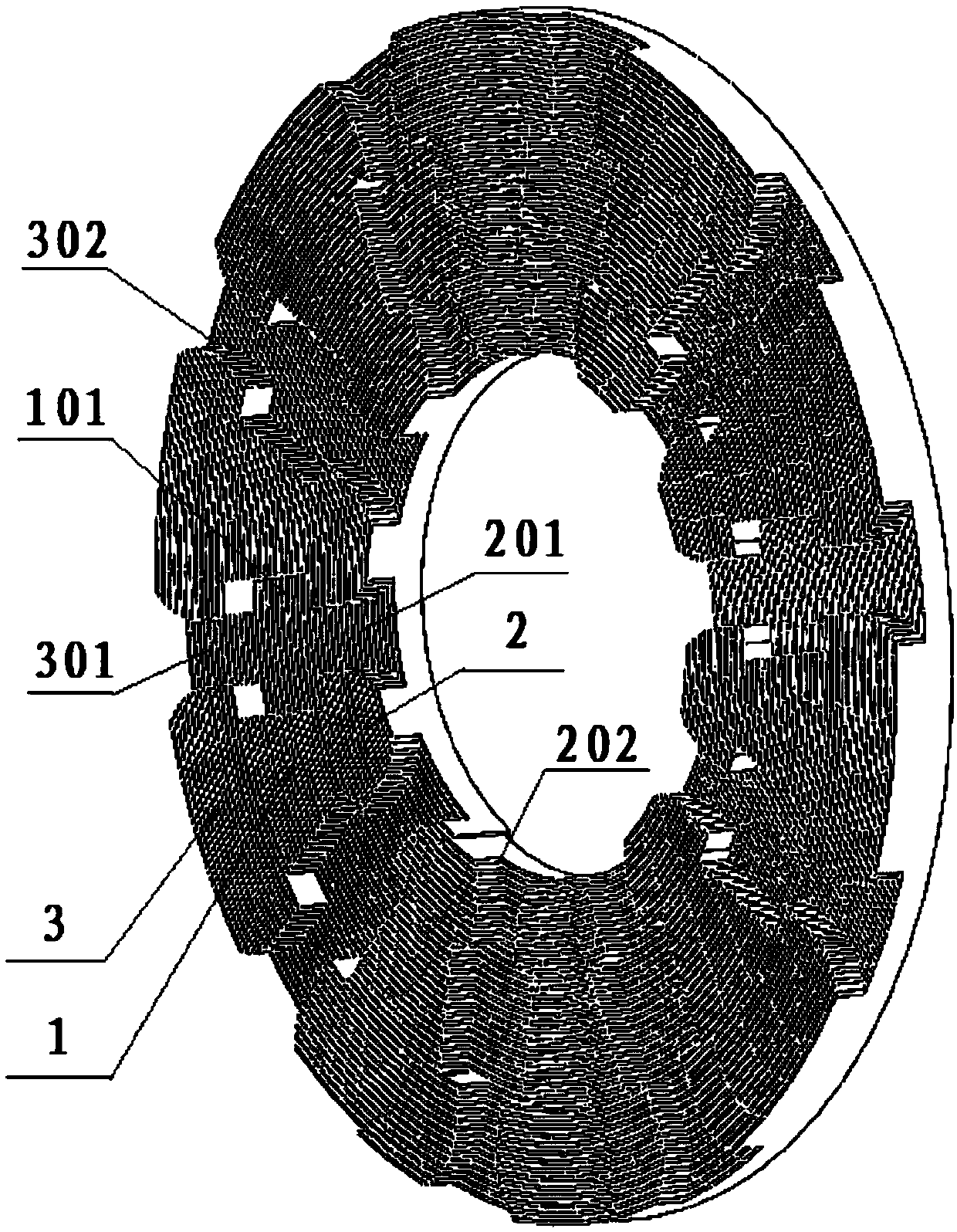 Stator core forming method