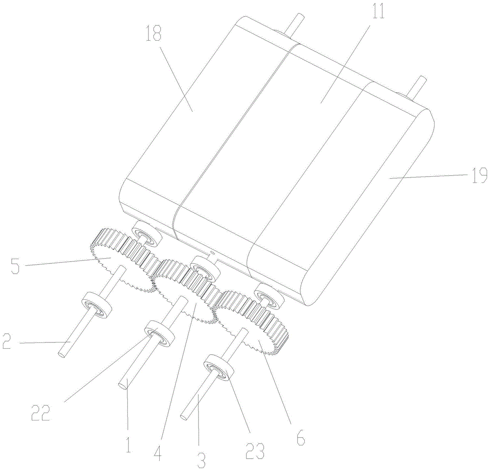 Two-in-one cylinder horizontally-opposed double-crankshaft engine