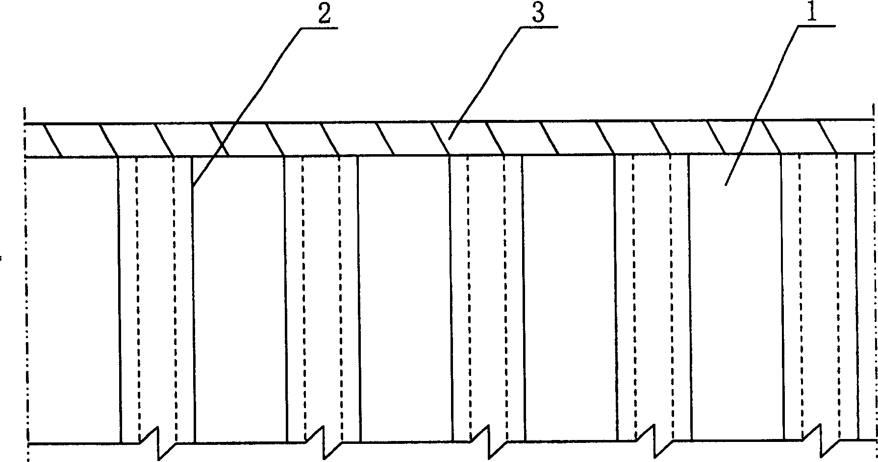 Method of reinforcing soft base using large diameter thin wall pipe pole composite ground