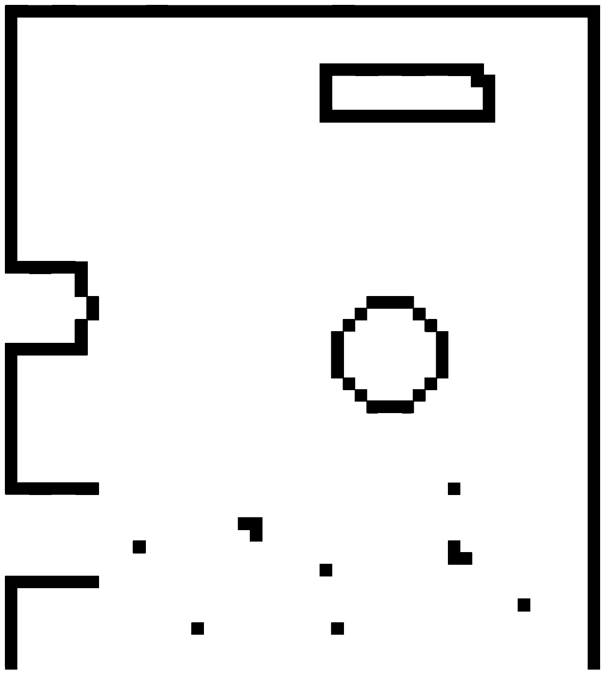 Laser SLAM adaptive resolution raster map construction method