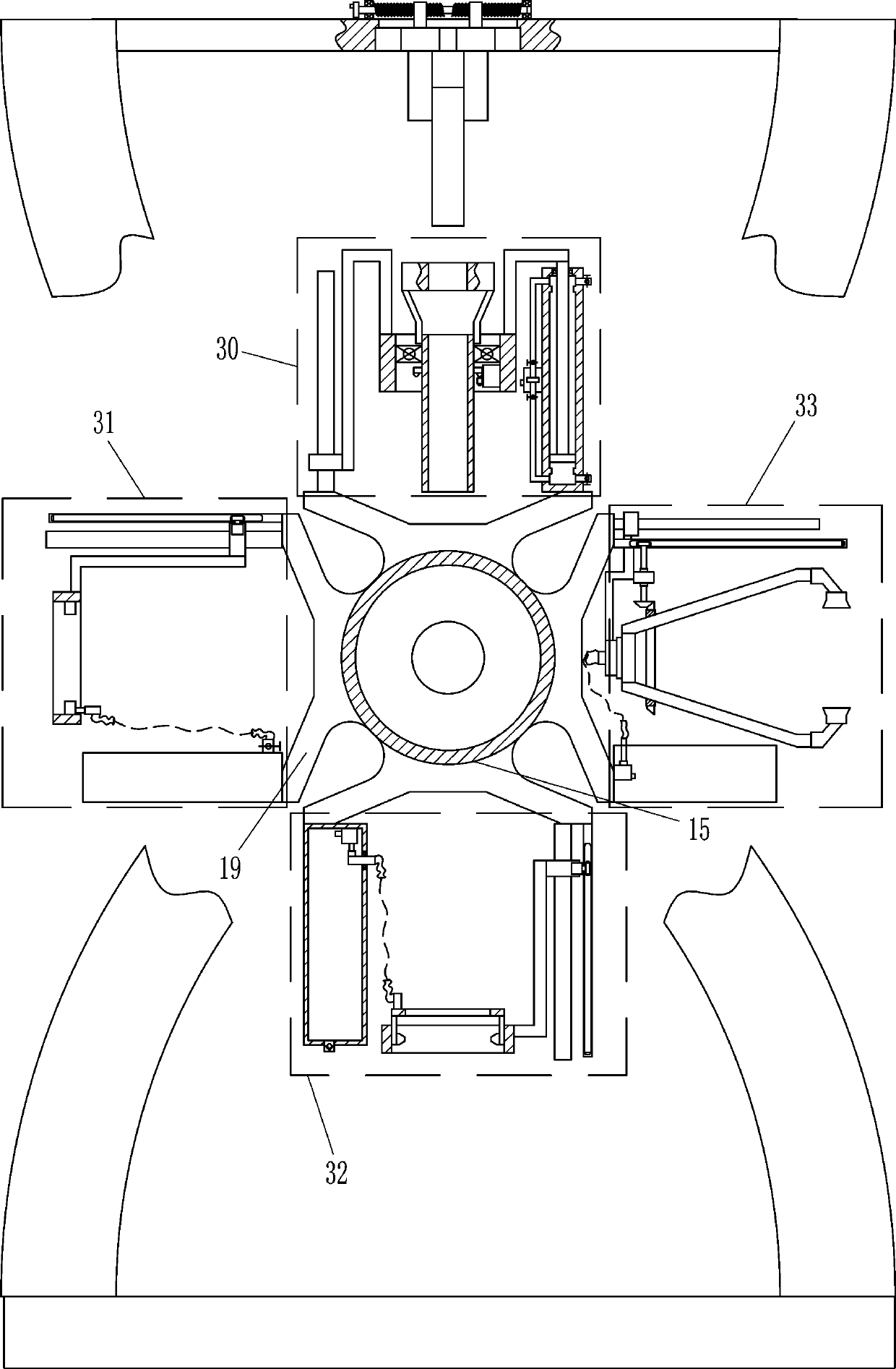 Automatic machining equipment for mass production of threaded rods