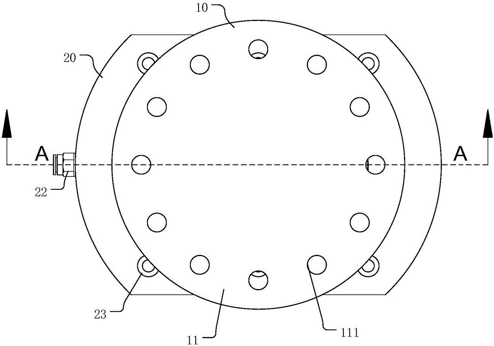 Pneumatic component installing structure