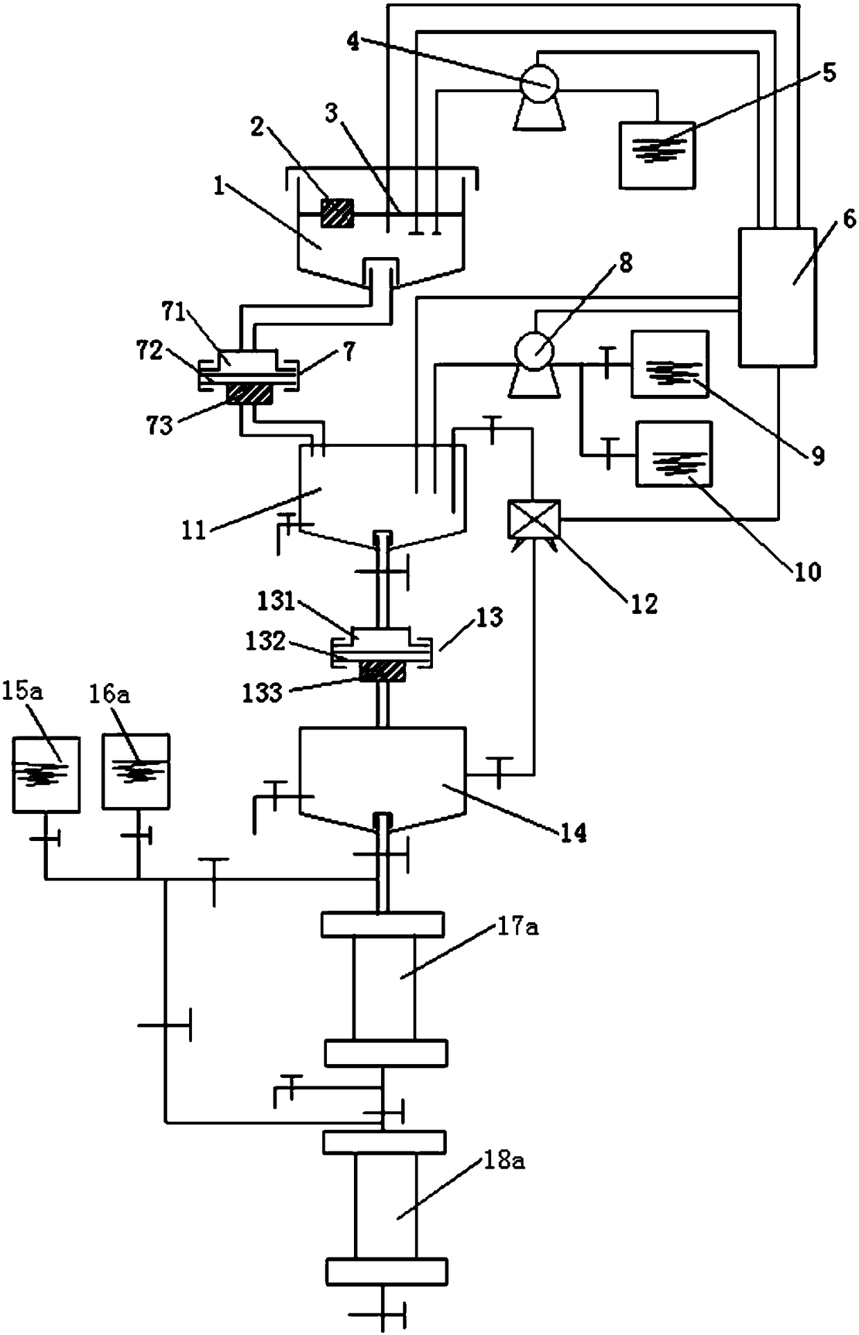 Equipment for extracting soil hydrophobic fulvic acid using two-stage resin combination