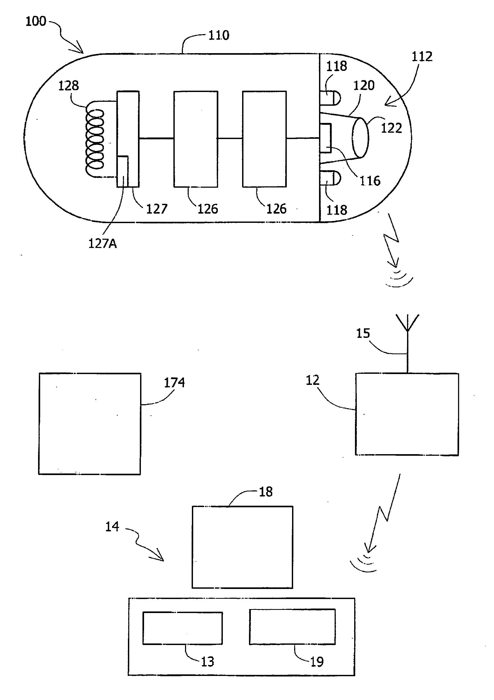 Device, method and system for activating an in-vivo imaging device