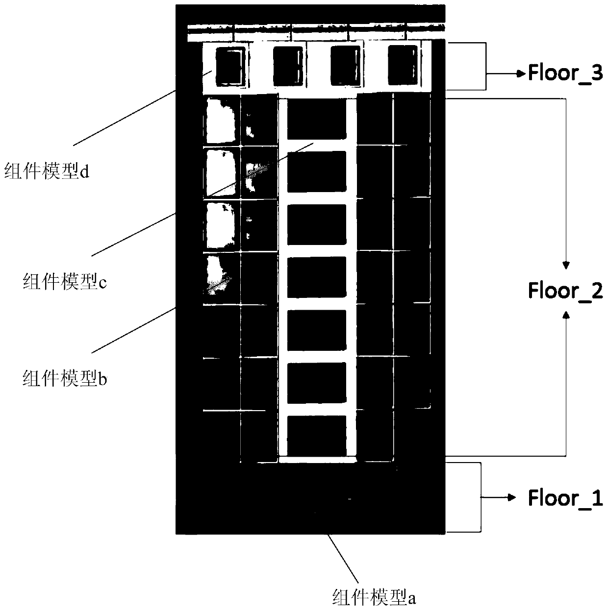 Generation method and device of virtual building model in game, processor and terminal