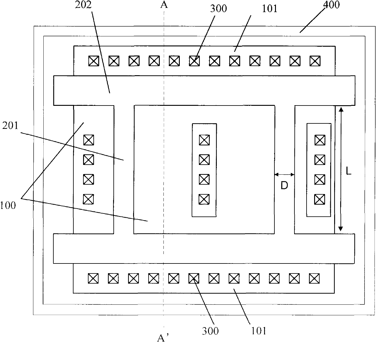 Array field effect transistor