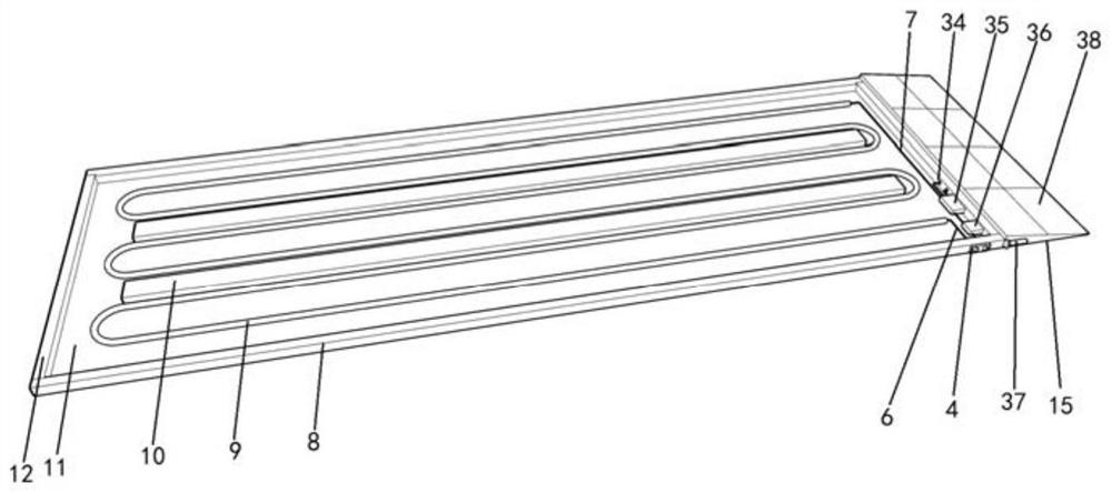 Carbon fiber heating type radiotherapy constant-temperature bottom plate with lamplight alarm function