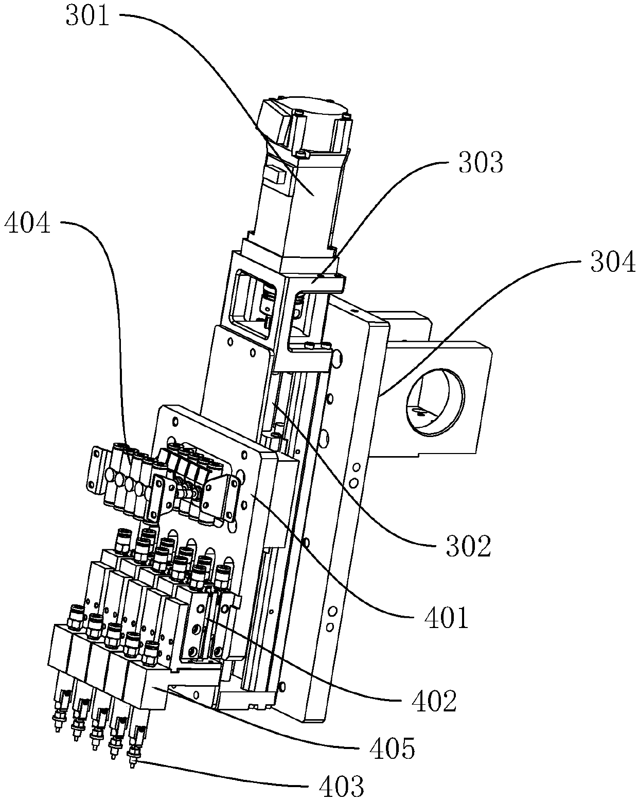 Product transfer adsorption structure of braider