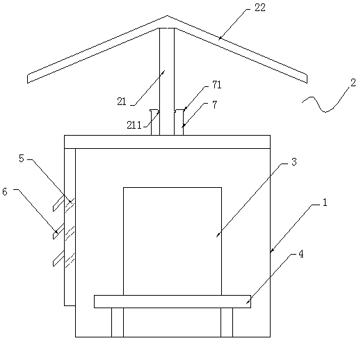 Rainproof system of transformer