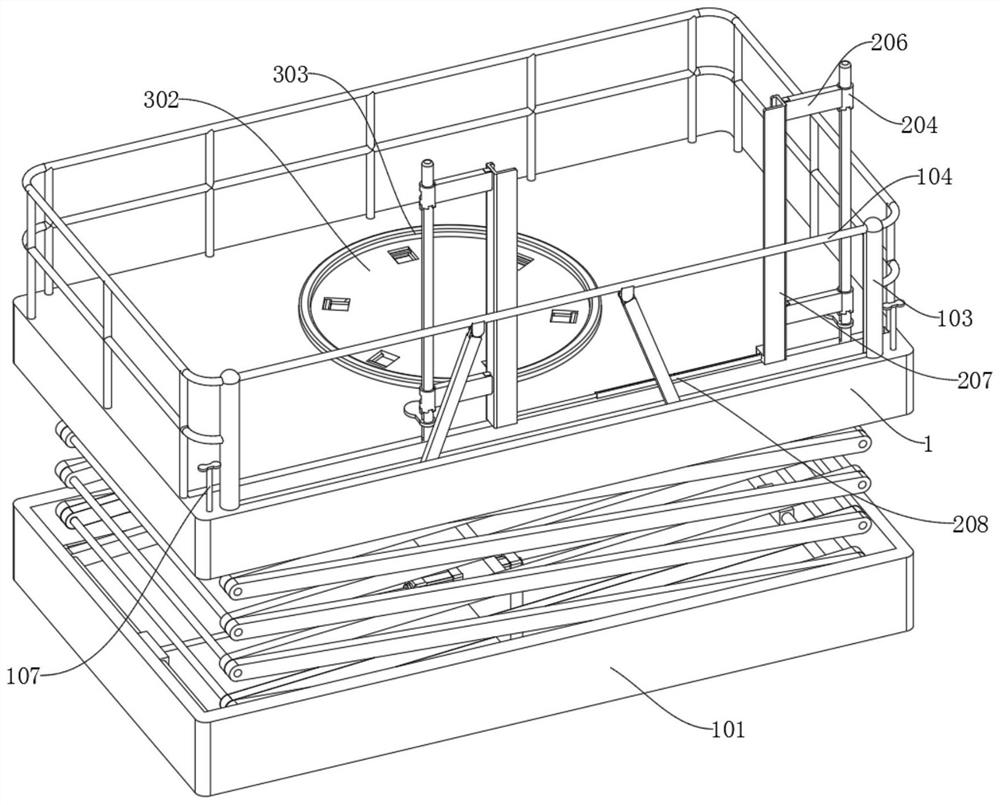 Integral operation platform for high-rise fabricated building