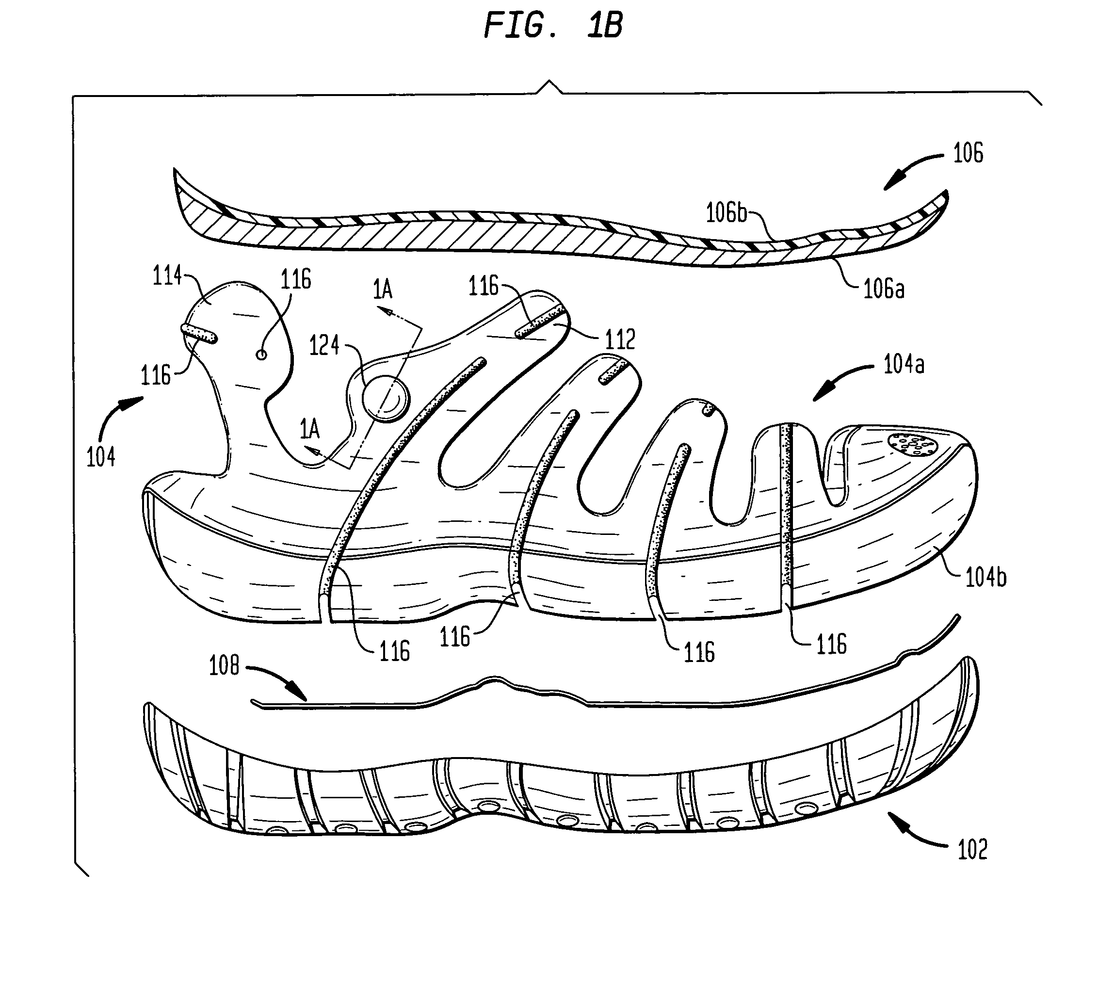 Shoe with lacing