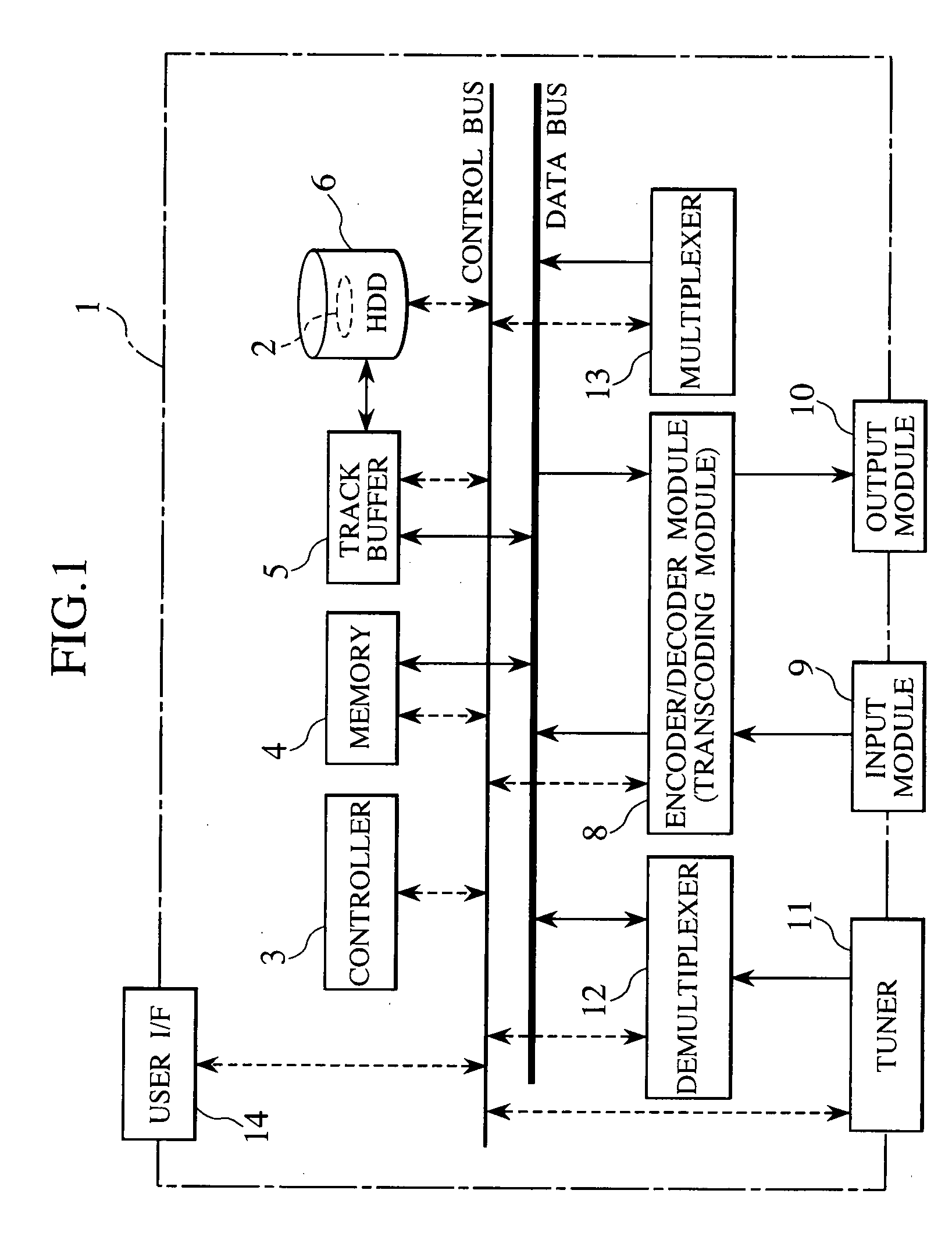 Data recording and reproducing apparatus