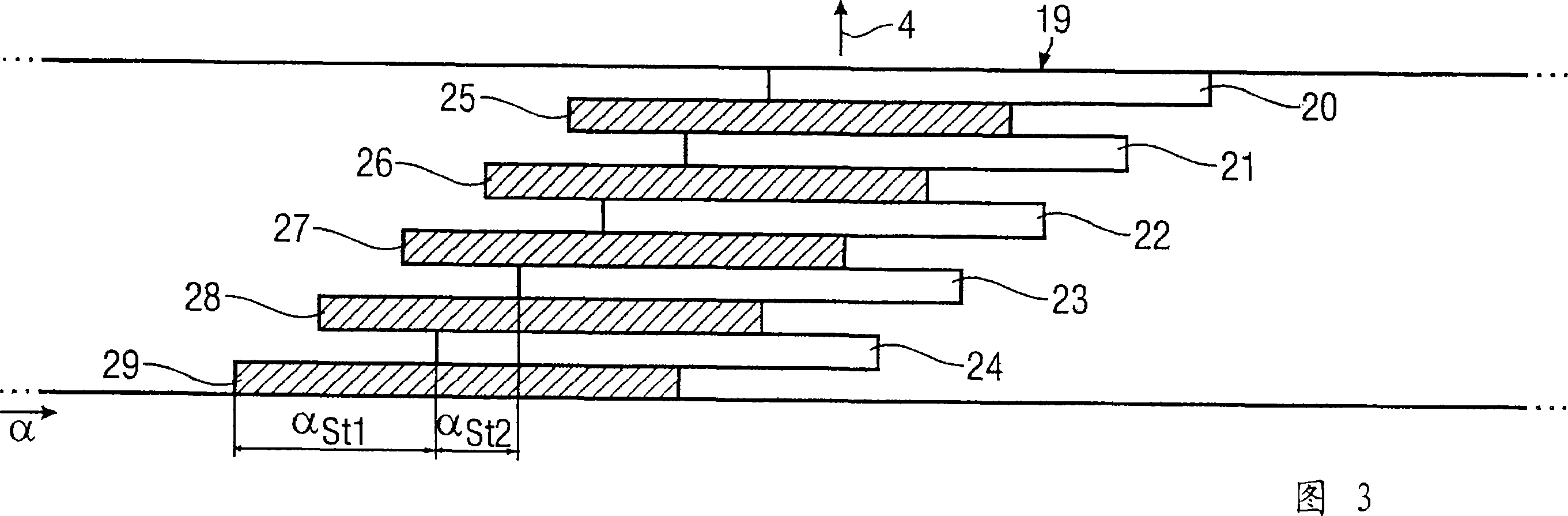 Permanently excited synchronous machine comprising suppression means for improving torque irregularities