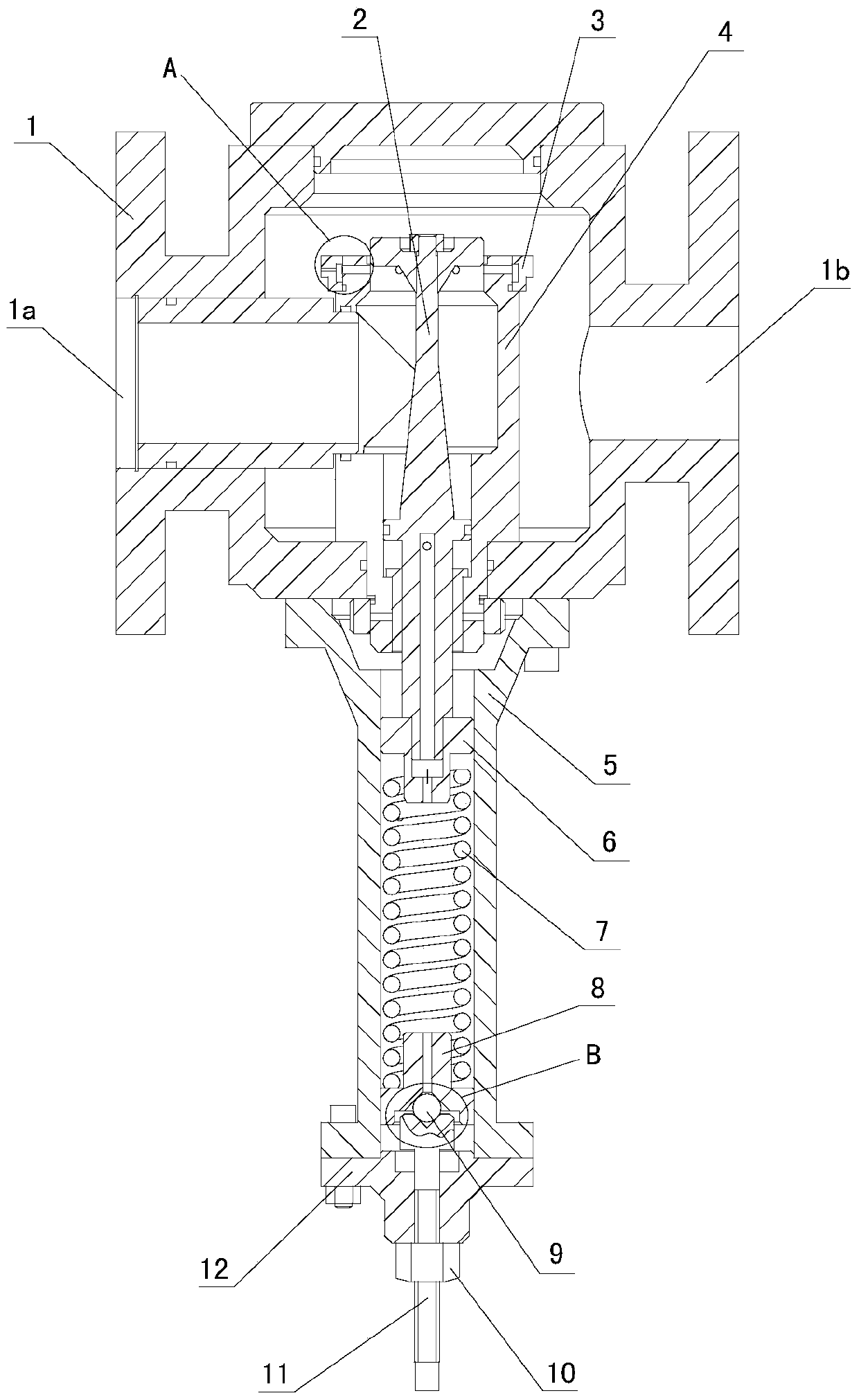 Stepless pressure reducing valve